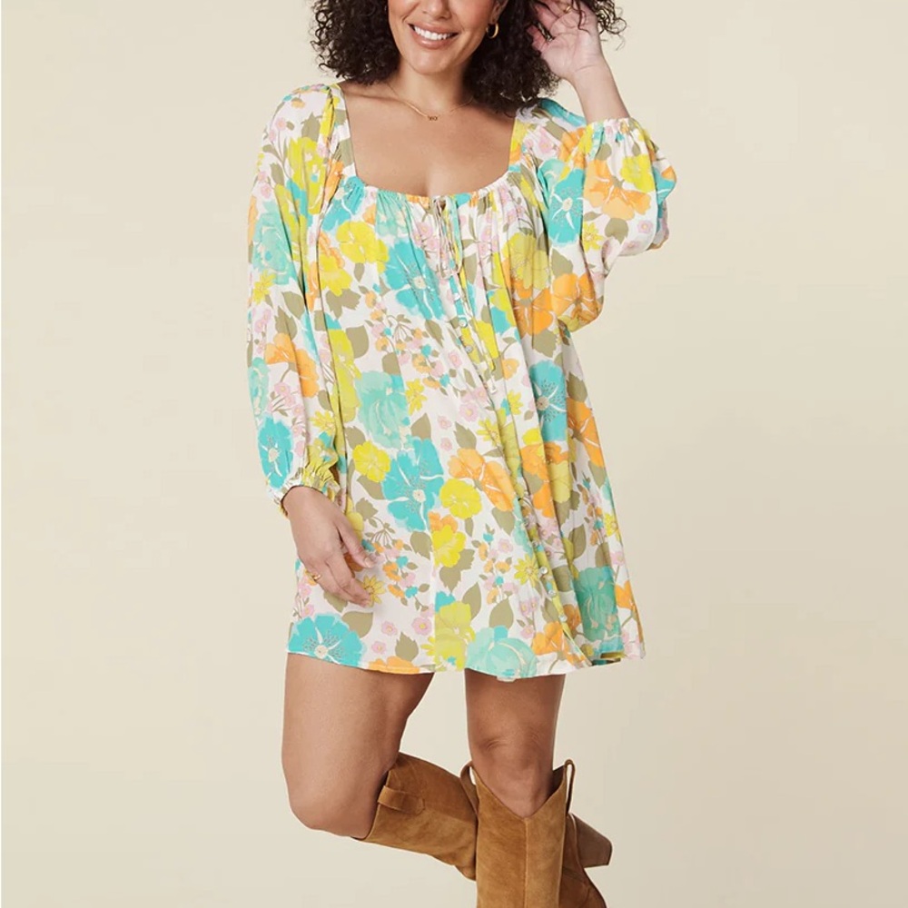 Spell Lemonade Mini Dress - Picture 2 of 10